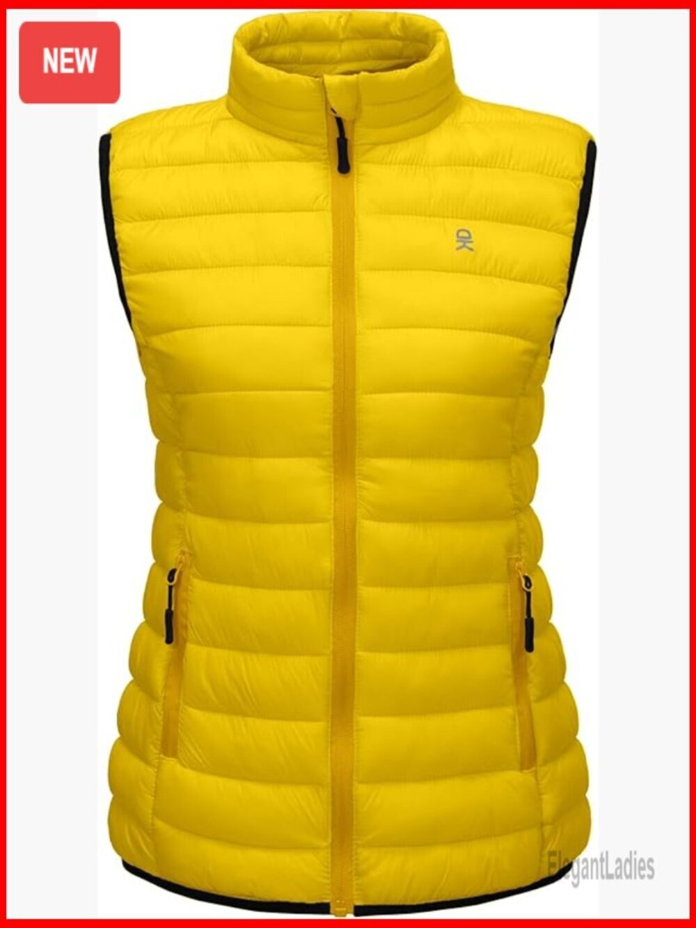 Women's Quilted Puffer Vest, Lightweight Windproof Winter Outerwear